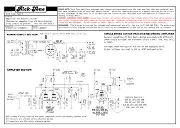 RickTone 6 schematic circuit diagram